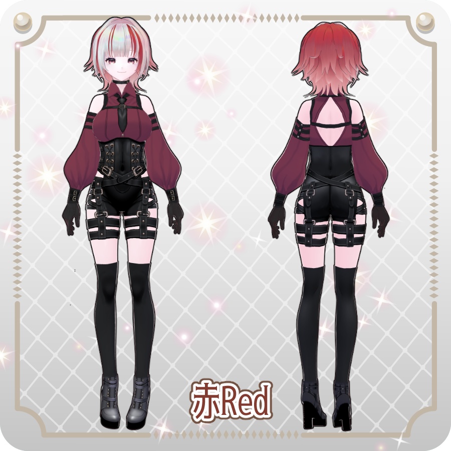 【vroidVRMキャラモデル】リューニャ6色Ryuunya 6 Colors