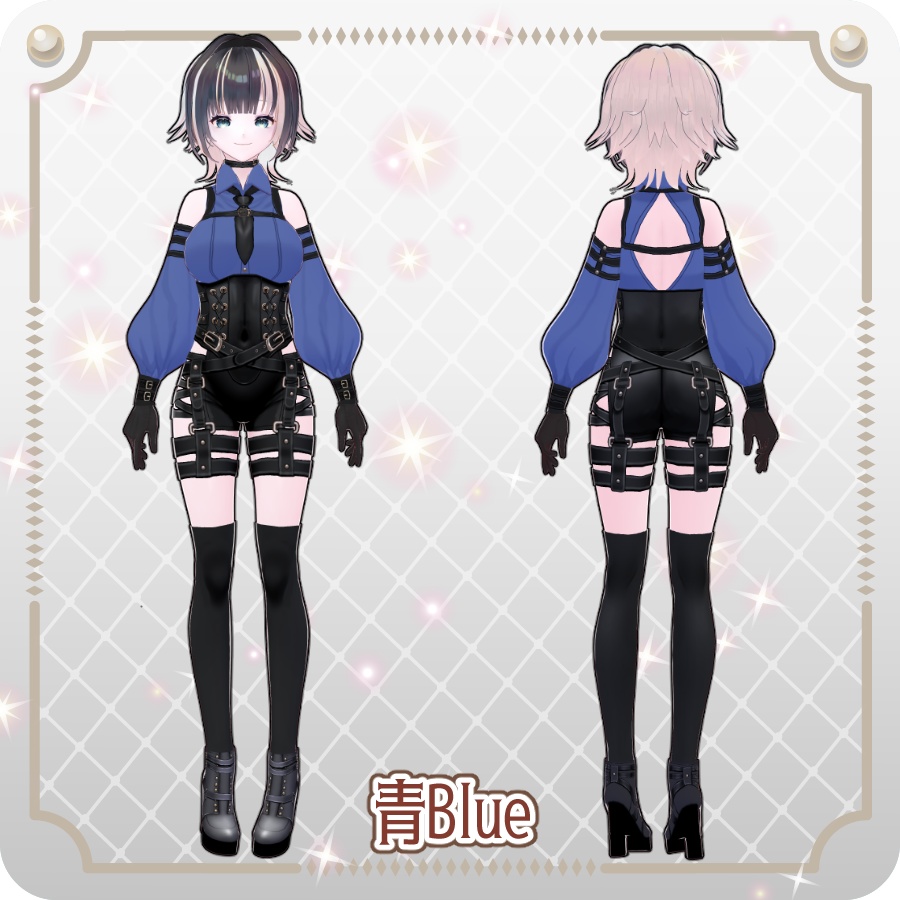 【vroidVRMキャラモデル】リューニャ6色Ryuunya 6 Colors