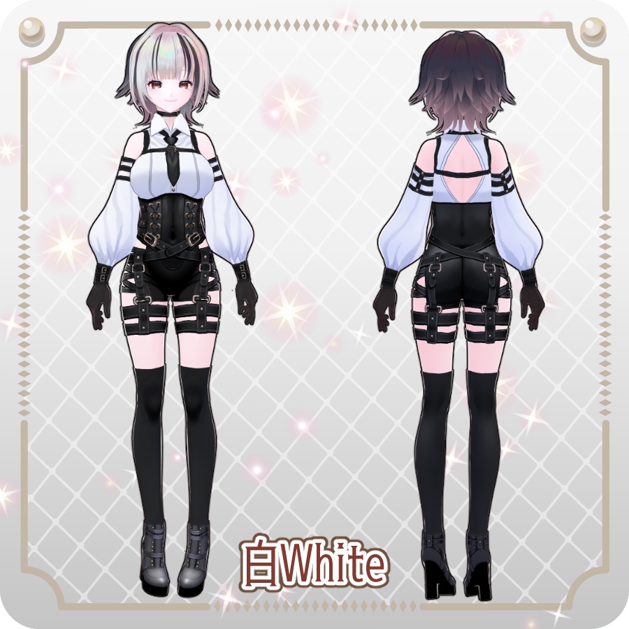 【vroidVRMキャラモデル】リューニャ6色Ryuunya 6 Colors