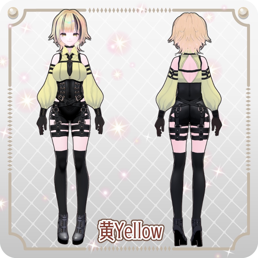 【vroidVRMキャラモデル】リューニャ6色Ryuunya 6 Colors