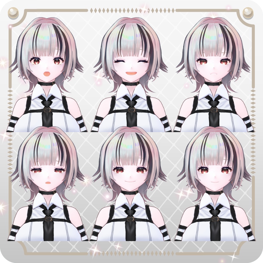 【vroidVRMキャラモデル】リューニャ6色Ryuunya 6 Colors