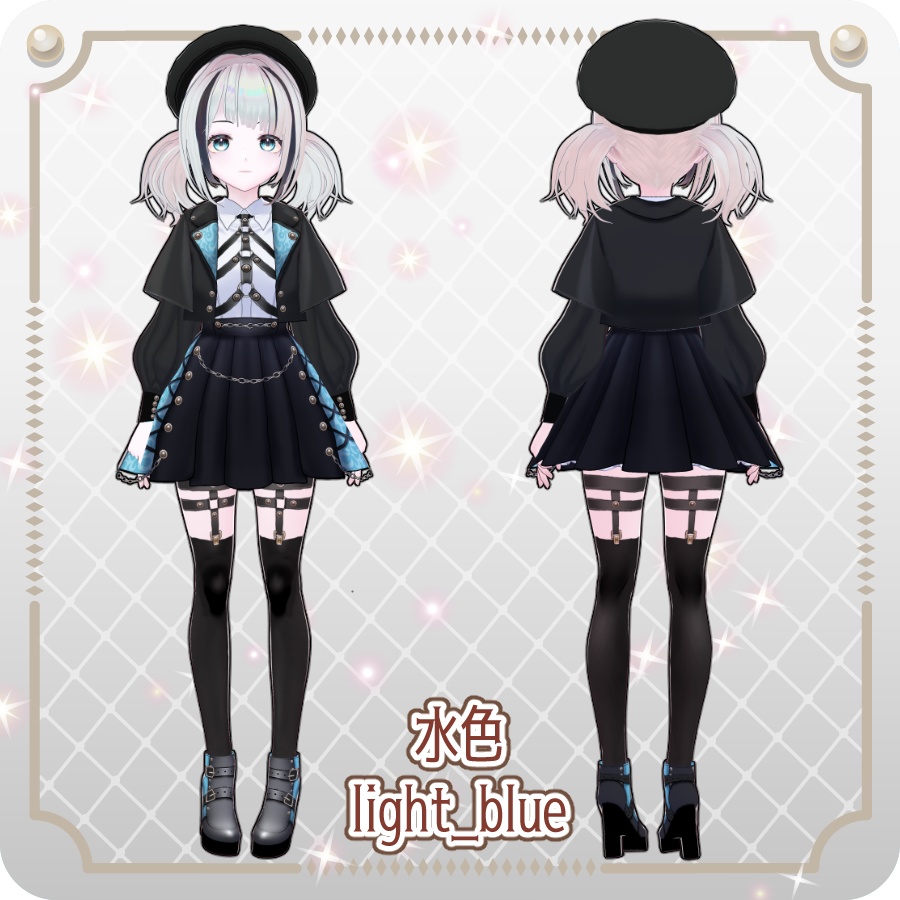 【vroidVRMキャラモデル】ベルフィーナ6色Belphina 6 Colors