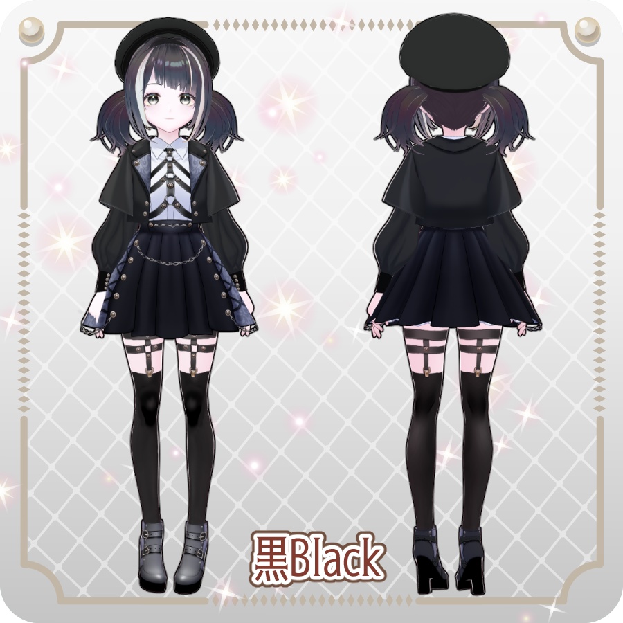 【vroidVRMキャラモデル】ベルフィーナ6色Belphina 6 Colors