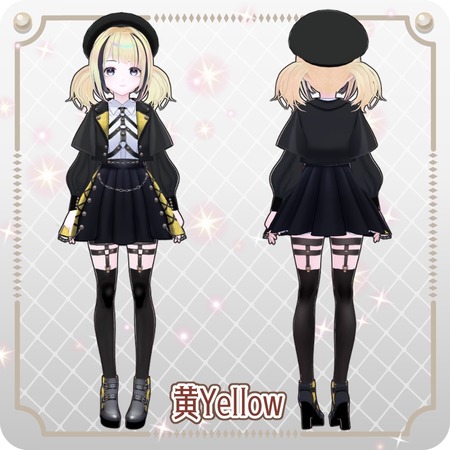 【vroidVRMキャラモデル】ベルフィーナ6色Belphina 6 Colors