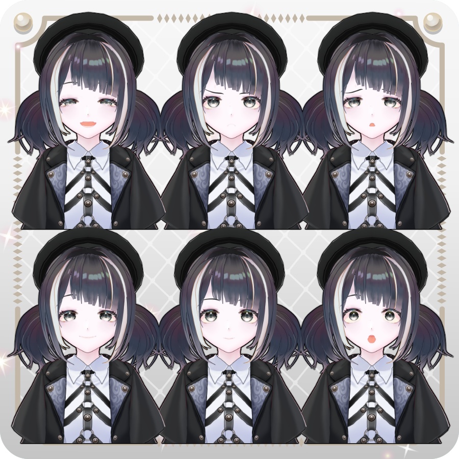 【vroidVRMキャラモデル】ベルフィーナ6色Belphina 6 Colors