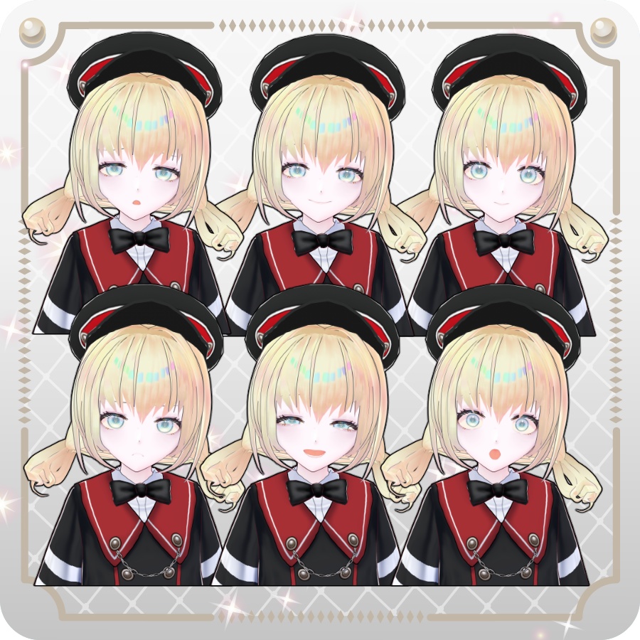 【vroidVRMキャラモデル】イルーラ6色Iruura 6 Colors