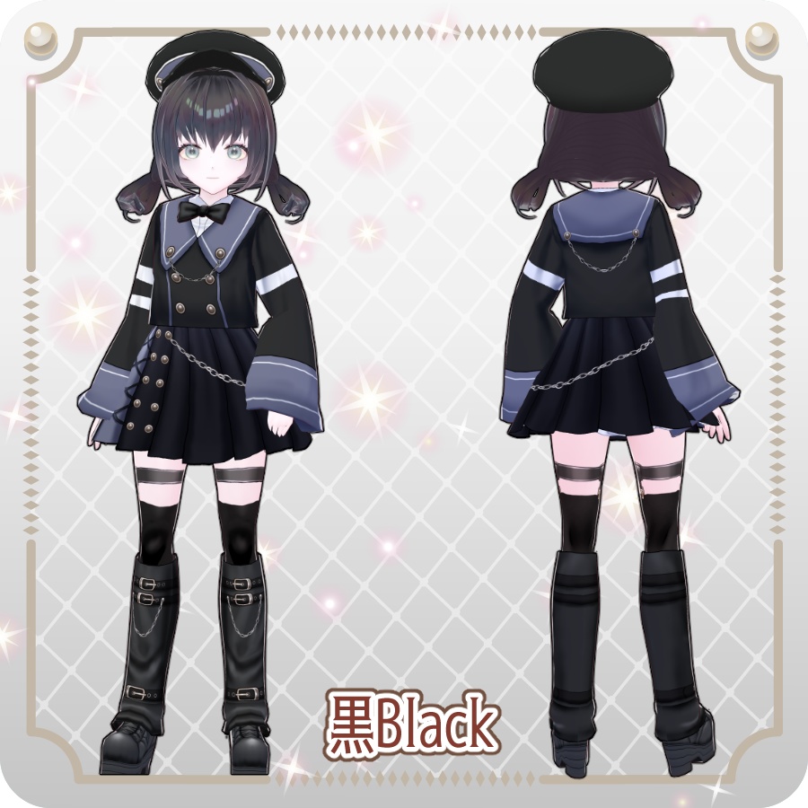 【vroidVRMキャラモデル】イルーラ6色Iruura 6 Colors