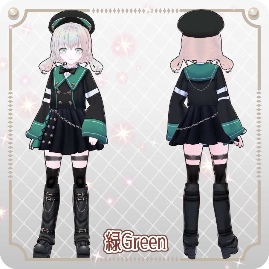 【vroidVRMキャラモデル】イルーラ6色Iruura 6 Colors