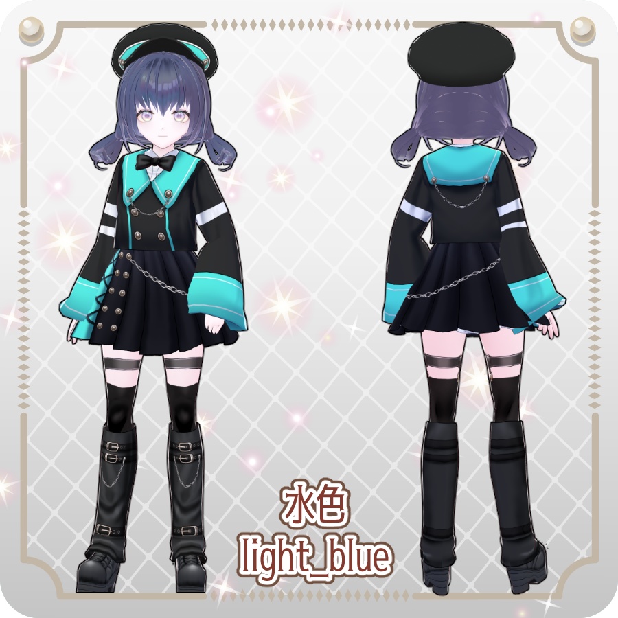 【vroidVRMキャラモデル】イルーラ6色Iruura 6 Colors