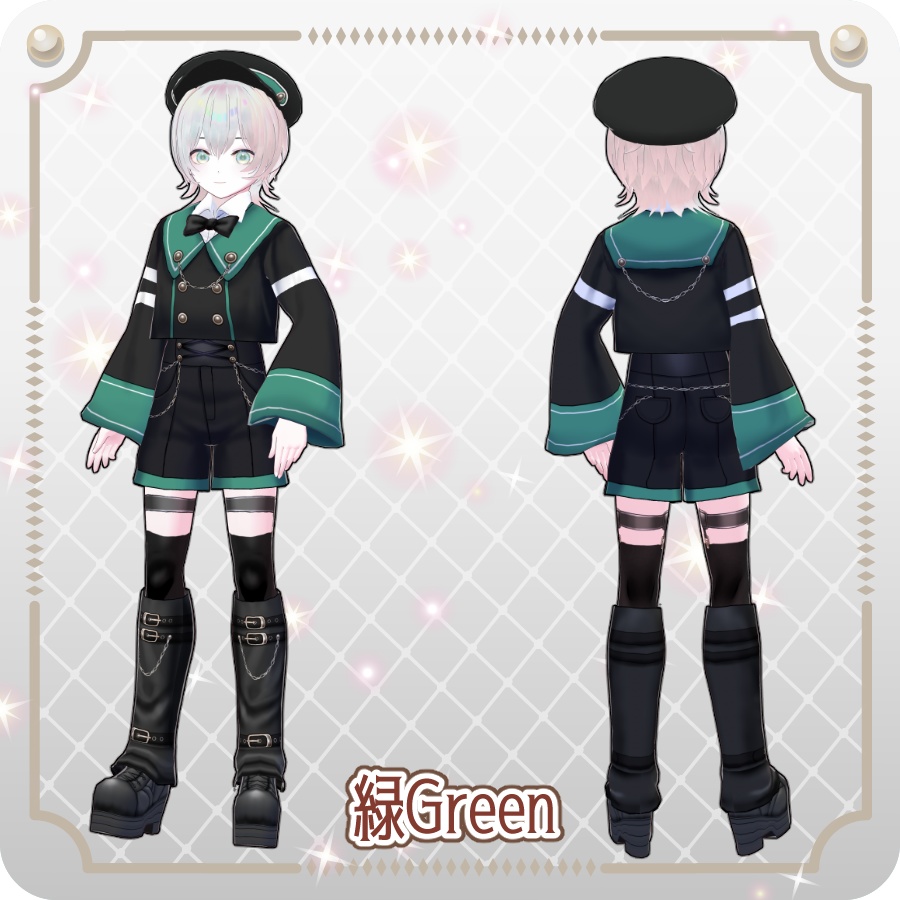 【vroidVRMキャラモデル】イルーク6色Iruuk 6 Colors