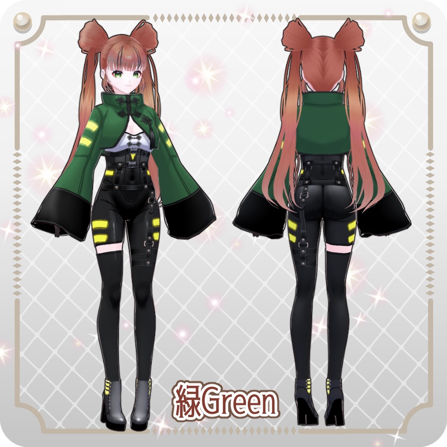 【vroidVRMキャラモデル】ミユミユ6色MiyuMiyu 6 Colors