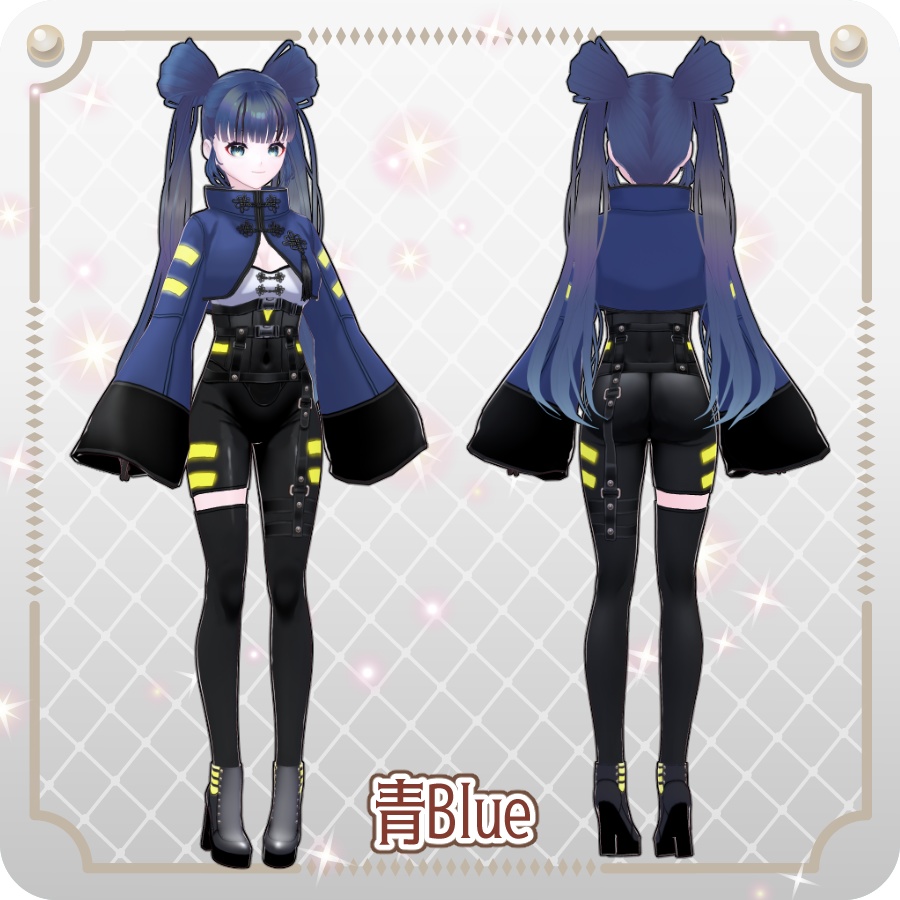 【vroidVRMキャラモデル】ミユミユ6色MiyuMiyu 6 Colors