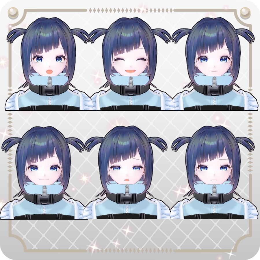 【vroidVRMキャラモデル】まみか6色Mamika 6 Colors