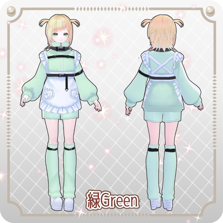 【vroidVRMキャラモデル】まみか6色Mamika 6 Colors