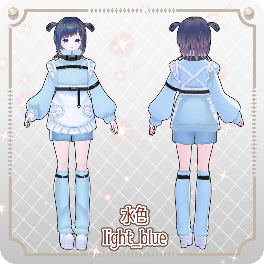 【vroidVRMキャラモデル】まみか6色Mamika 6 Colors