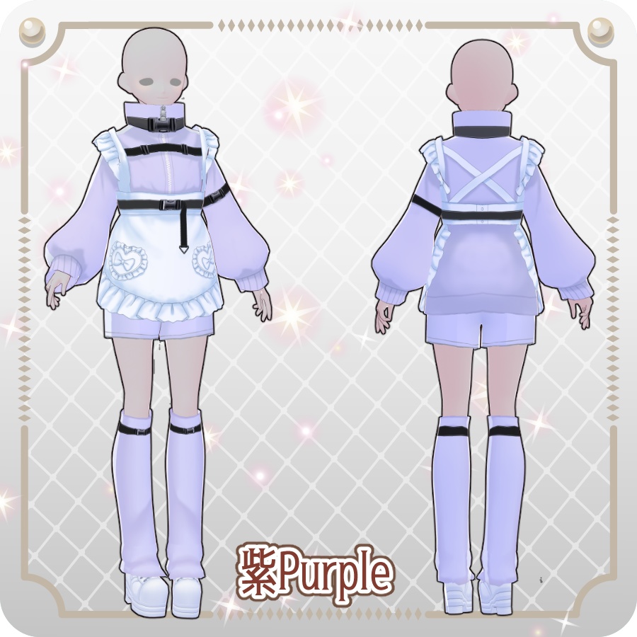 【VRoid Dress Set】メイドジャージ6色Maid Jersey (6 Colors)