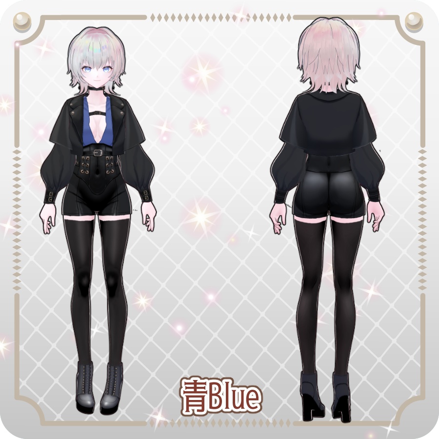 【vroidVRMキャラモデル】レイシィ6色Lacey 6 Colors