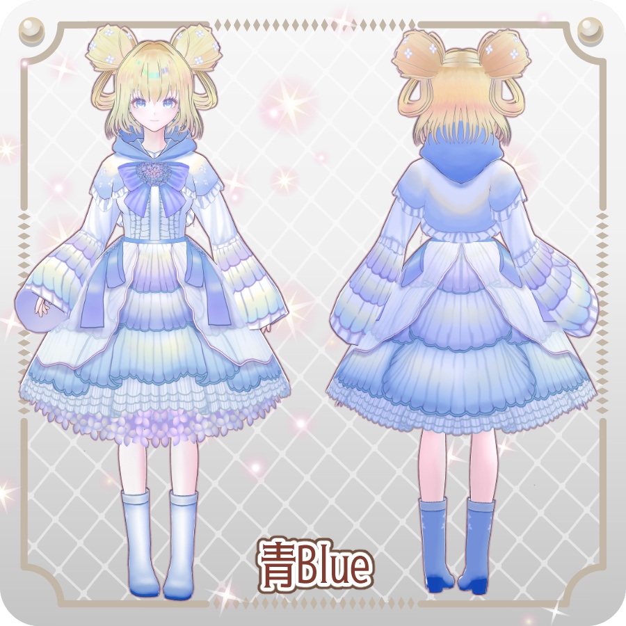 【vroidVRMキャラモデル】しあ6色6 Colors