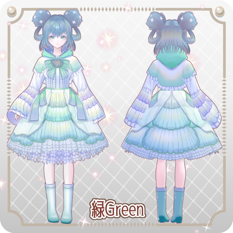【vroidVRMキャラモデル】しあ6色6 Colors