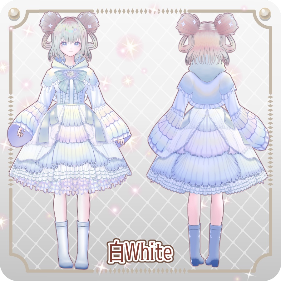 【vroidVRMキャラモデル】しあ6色6 Colors