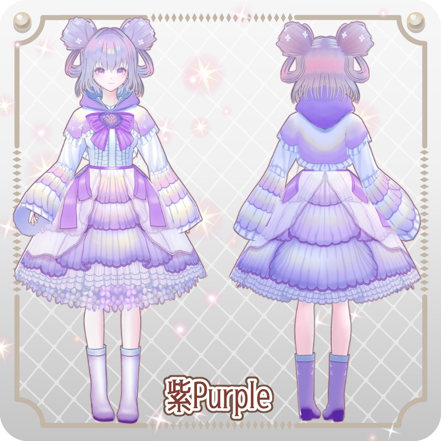 【vroidVRMキャラモデル】しあ6色6 Colors