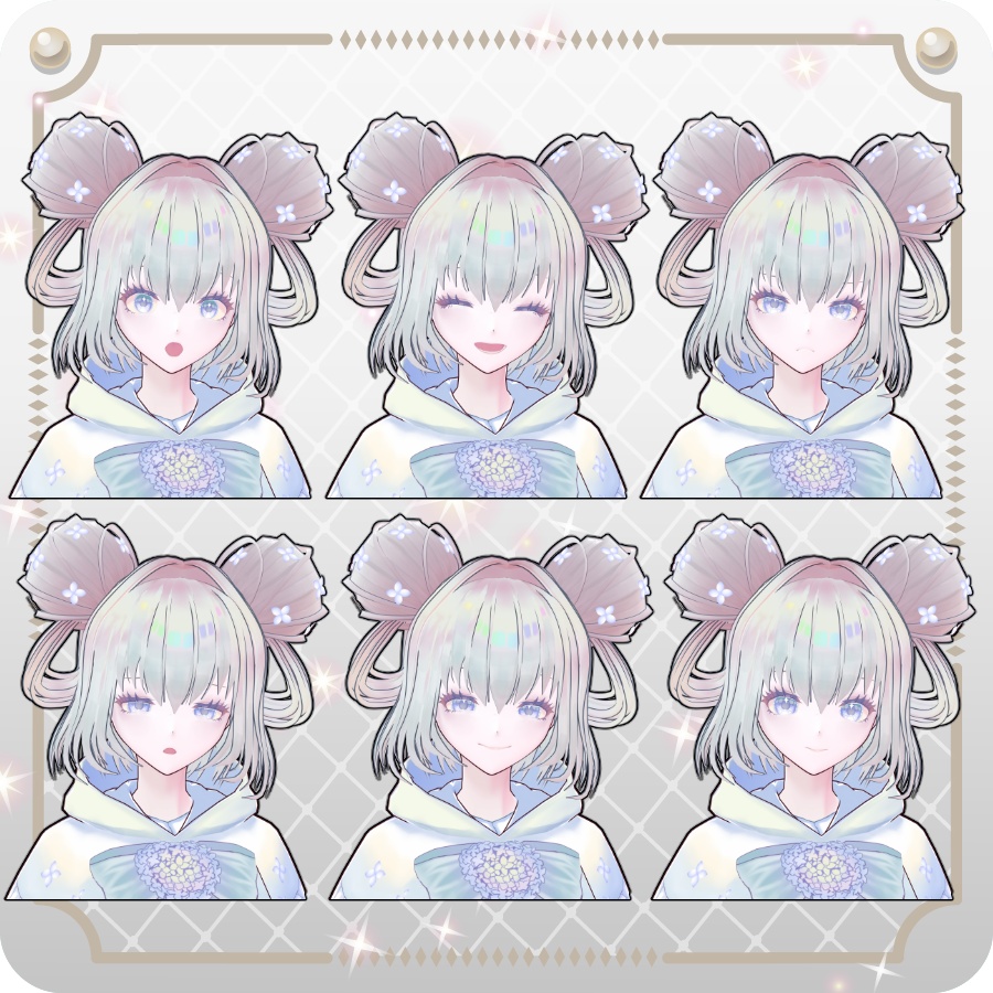 【vroidVRMキャラモデル】しあ6色6 Colors