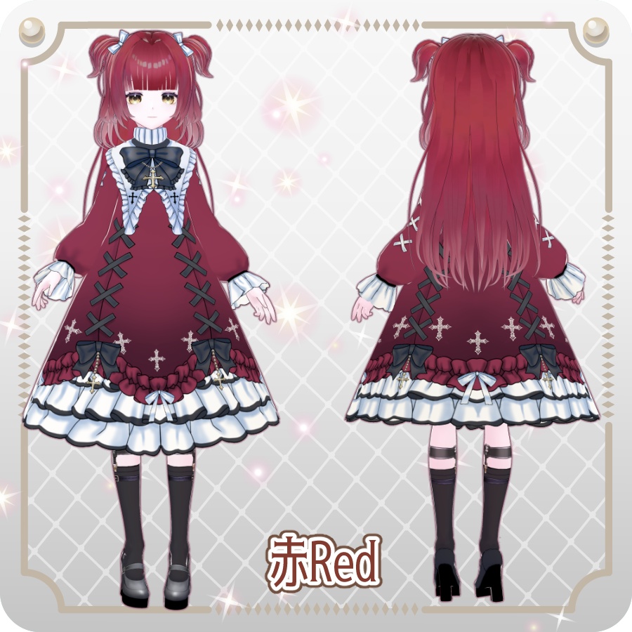 【vroidVRMキャラモデル】ミルシア(6色)Mircia (6 colors)