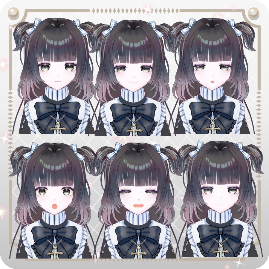 【vroidVRMキャラモデル】ミルシア(6色)Mircia (6 colors)