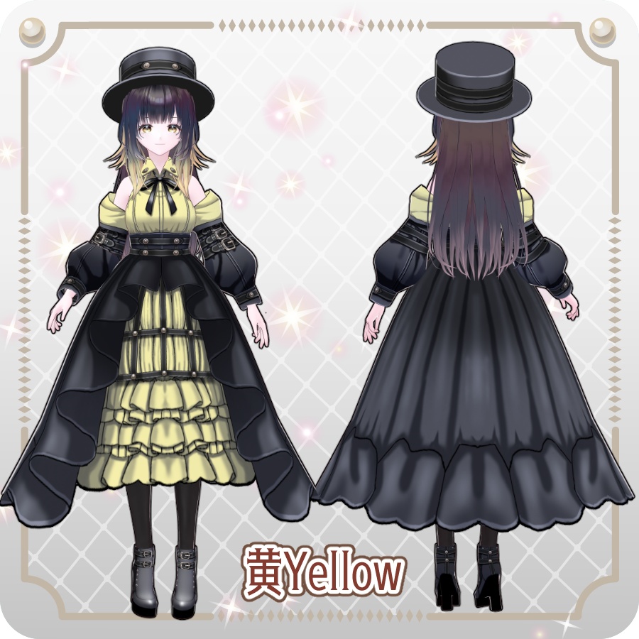 【vroidVRMキャラモデル】メイレル(6色)Meirel(6 colors)