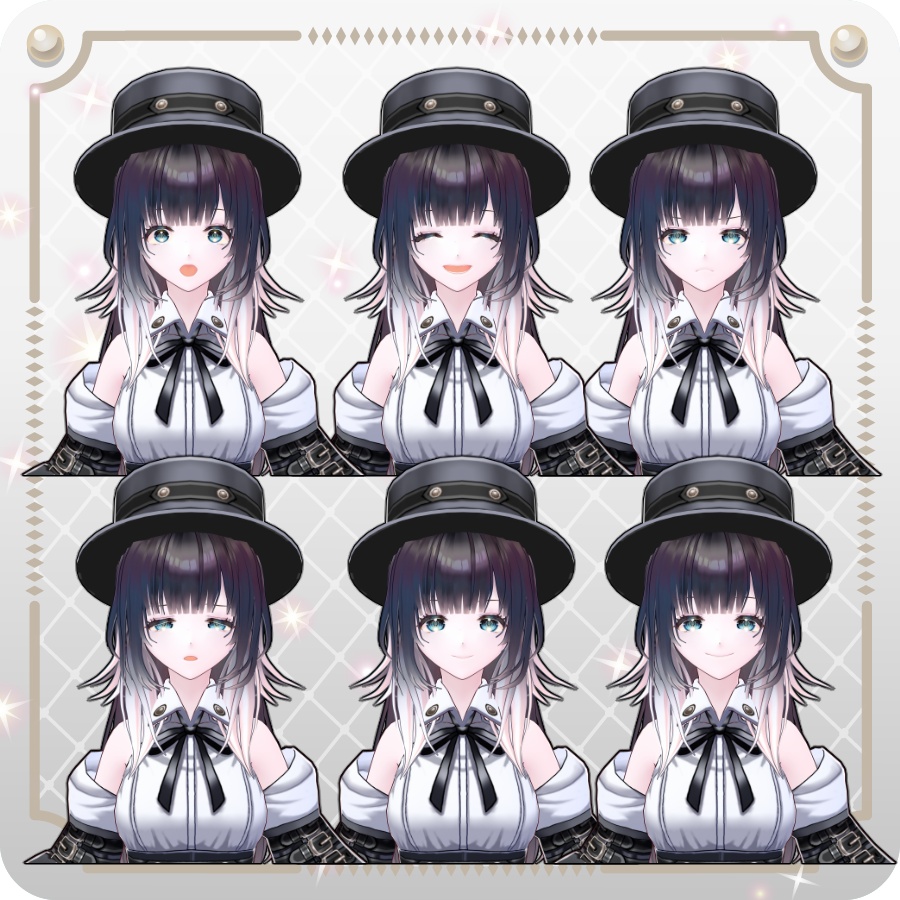 【vroidVRMキャラモデル】メイレル(6色)Meirel(6 colors)
