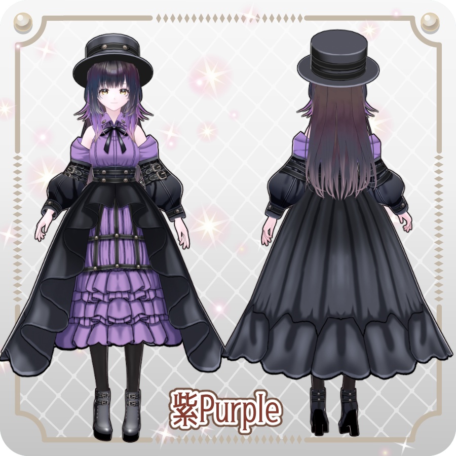 【vroidVRMキャラモデル】メイレル(6色)Meirel(6 colors)