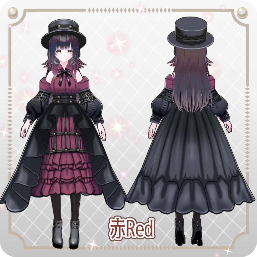 【vroidVRMキャラモデル】メイレル(6色)Meirel(6 colors)