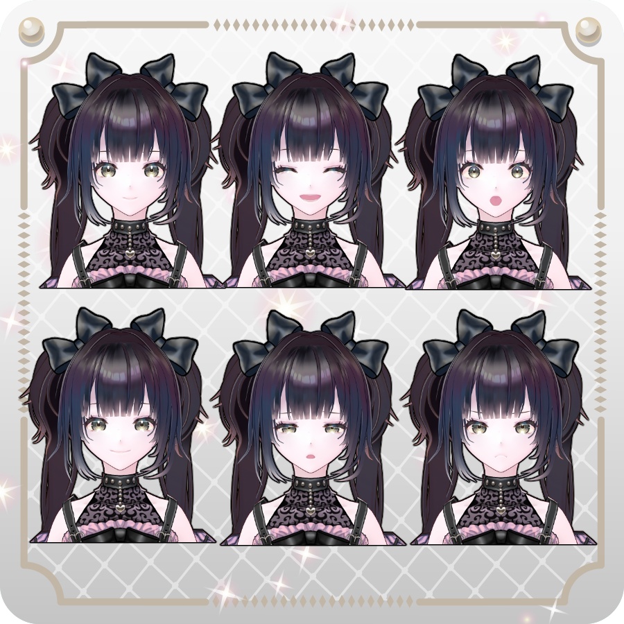 【vroidVRMキャラモデル】めろな(6色)Melona (6 colors)