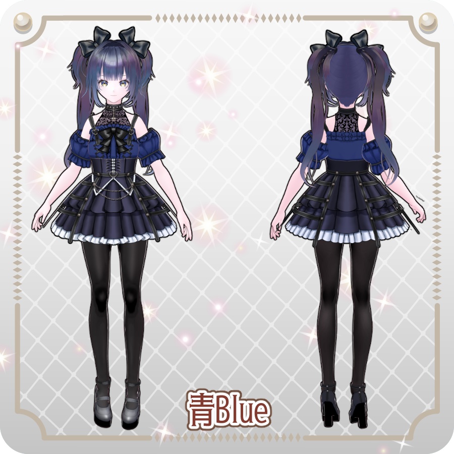 【vroidVRMキャラモデル】めろな(6色)Melona (6 colors)