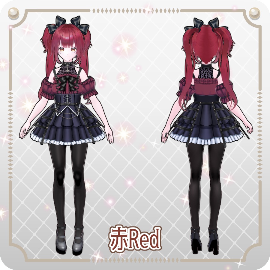 【vroidVRMキャラモデル】めろな(6色)Melona (6 colors)