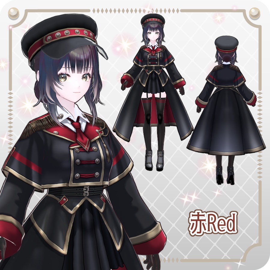 【vroidVRMキャラモデル】リィン(6色)Rin(6 colors)