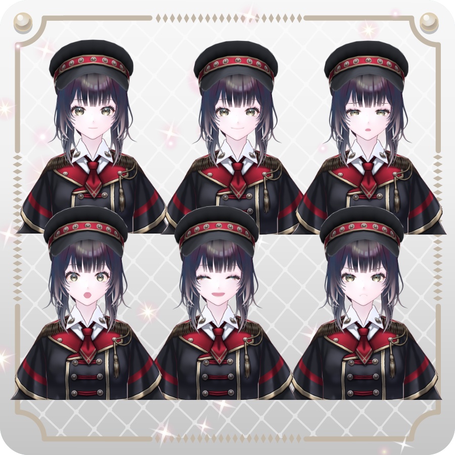 【vroidVRMキャラモデル】リィン(6色)Rin(6 colors)