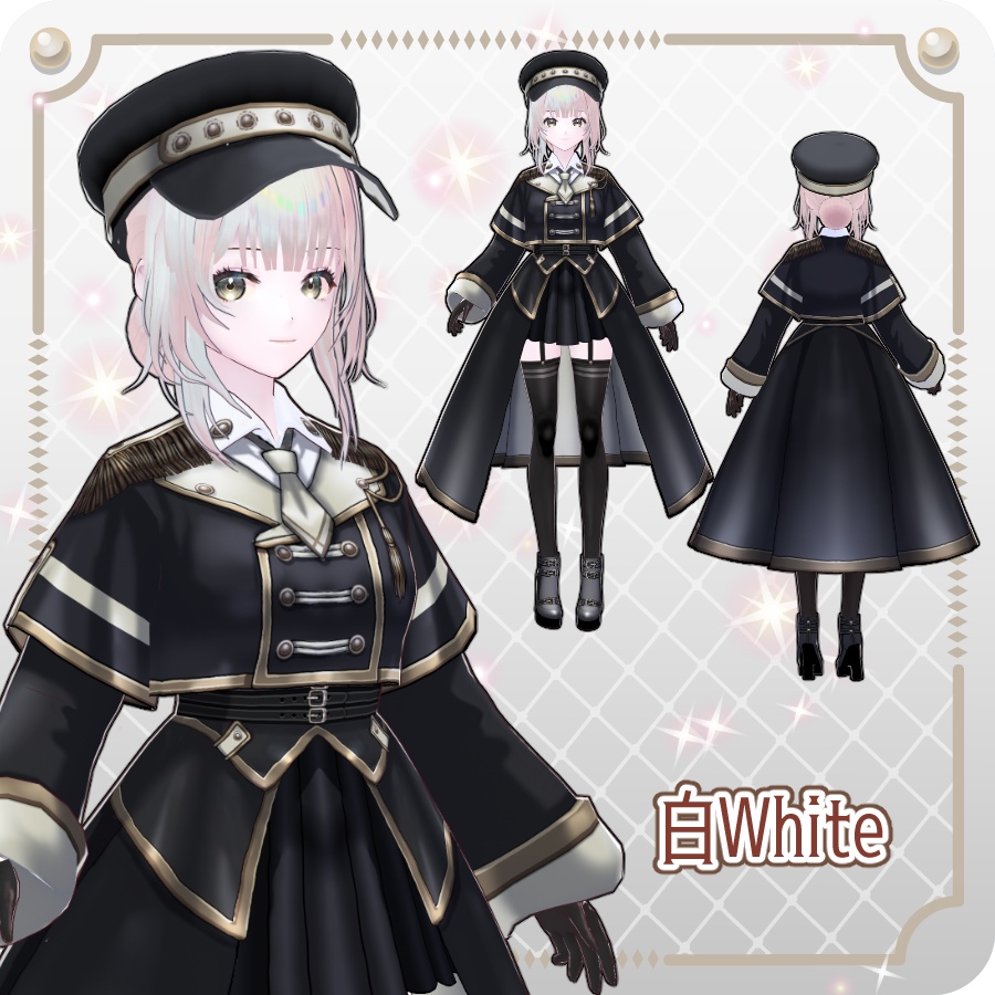 【vroidVRMキャラモデル】リィン(6色)Rin(6 colors)