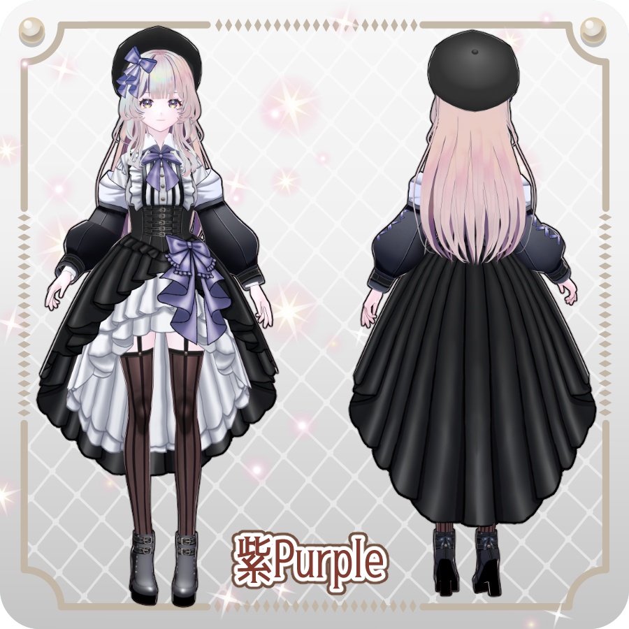 【vroidVRMキャラモデル】ミリィ(6色)Milly (6 colors)