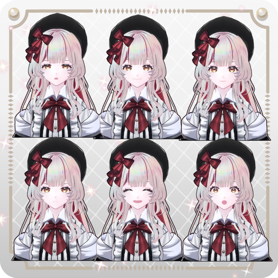 【vroidVRMキャラモデル】ミリィ(6色)Milly (6 colors)