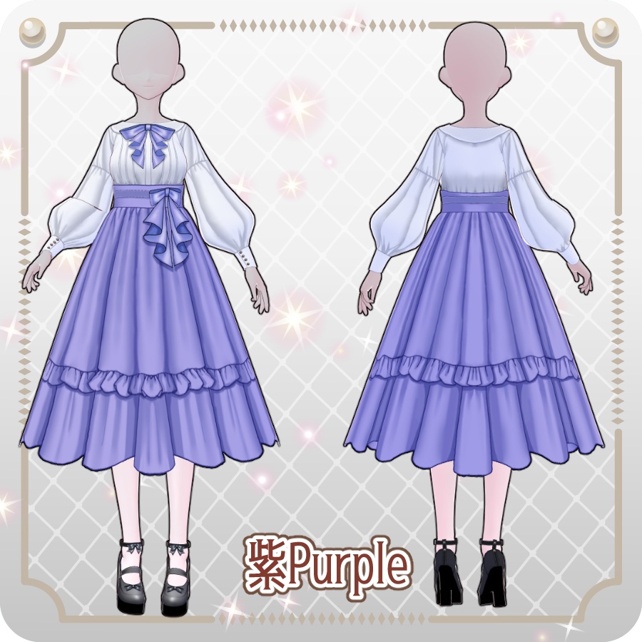 【VRoid Dress Set】クラシカルワンピース6色 Classic Dress in 6 Colors