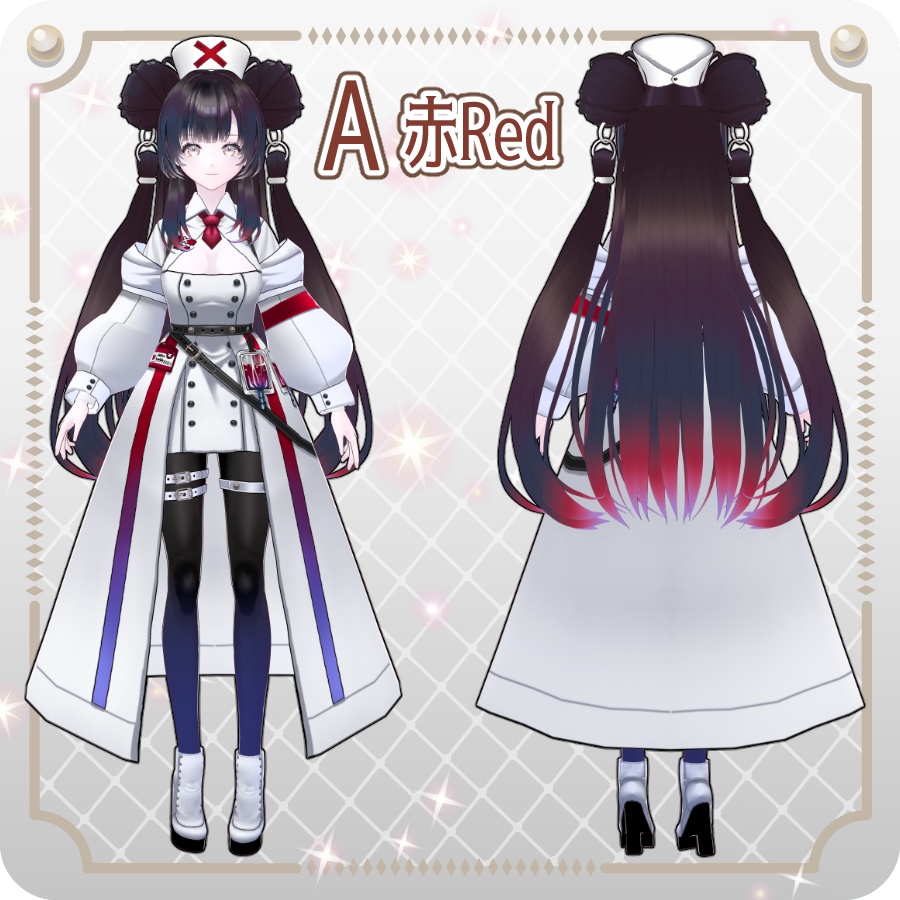 【vroidVRMキャラモデル】キュアナ(8色) Quiana (8 colors)