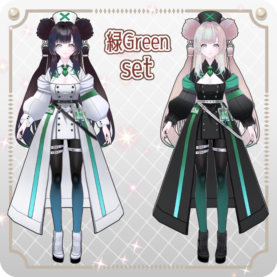 【vroidVRMキャラモデル】キュアナ(8色) Quiana (8 colors)