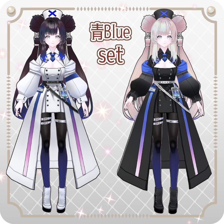 【vroidVRMキャラモデル】キュアナ(8色) Quiana (8 colors)