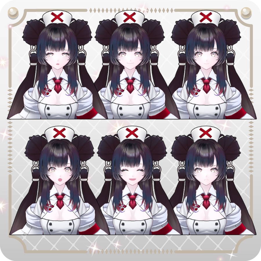 【vroidVRMキャラモデル】キュアナ(8色) Quiana (8 colors)