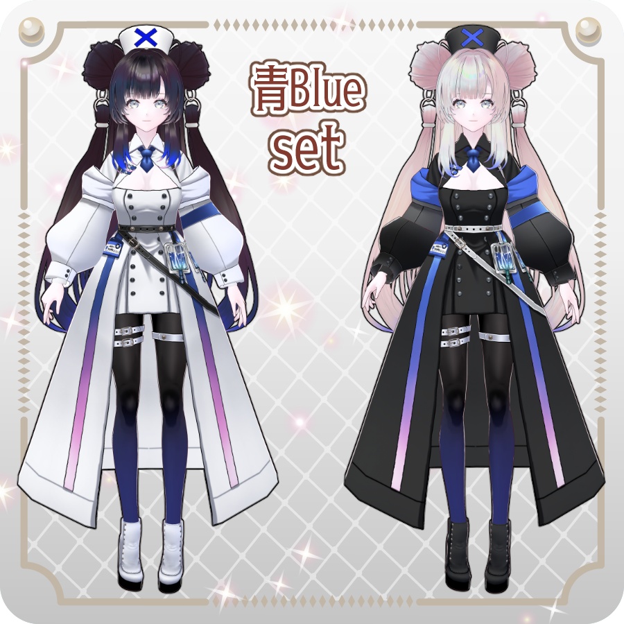 【vroidVRMキャラモデル】キュアナ(8色) Quiana (8 colors)