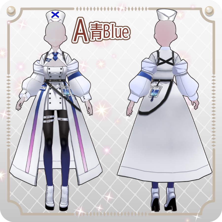 【VRoid Dress Set】タクティカルナース8色Tactical Nurse (8 Colors)