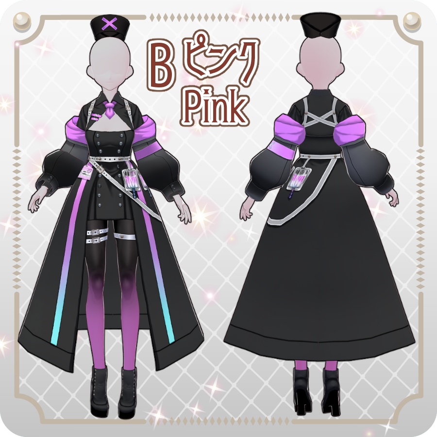 【VRoid Dress Set】タクティカルナース8色Tactical Nurse (8 Colors)
