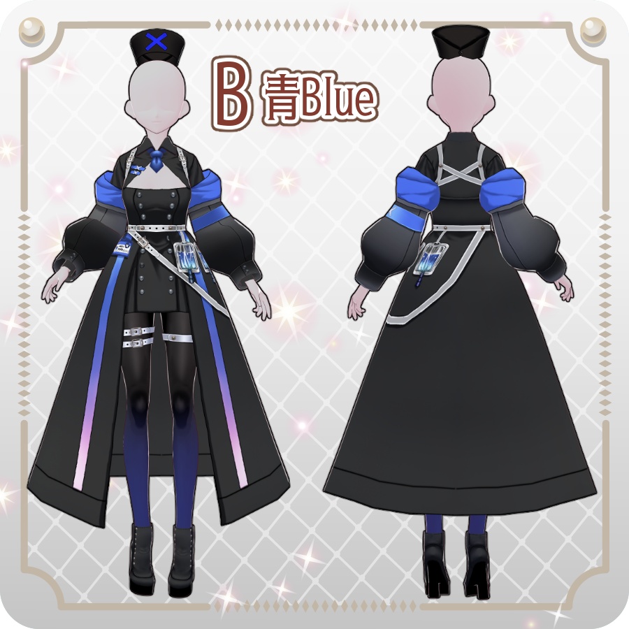 【VRoid Dress Set】タクティカルナース8色Tactical Nurse (8 Colors)