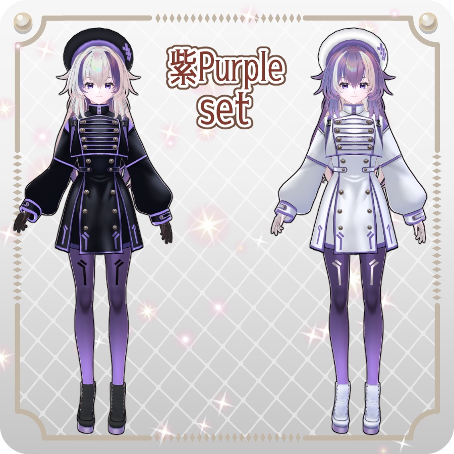 【vroidVRMキャラモデル】メリア(6色)Melia (6 colors)